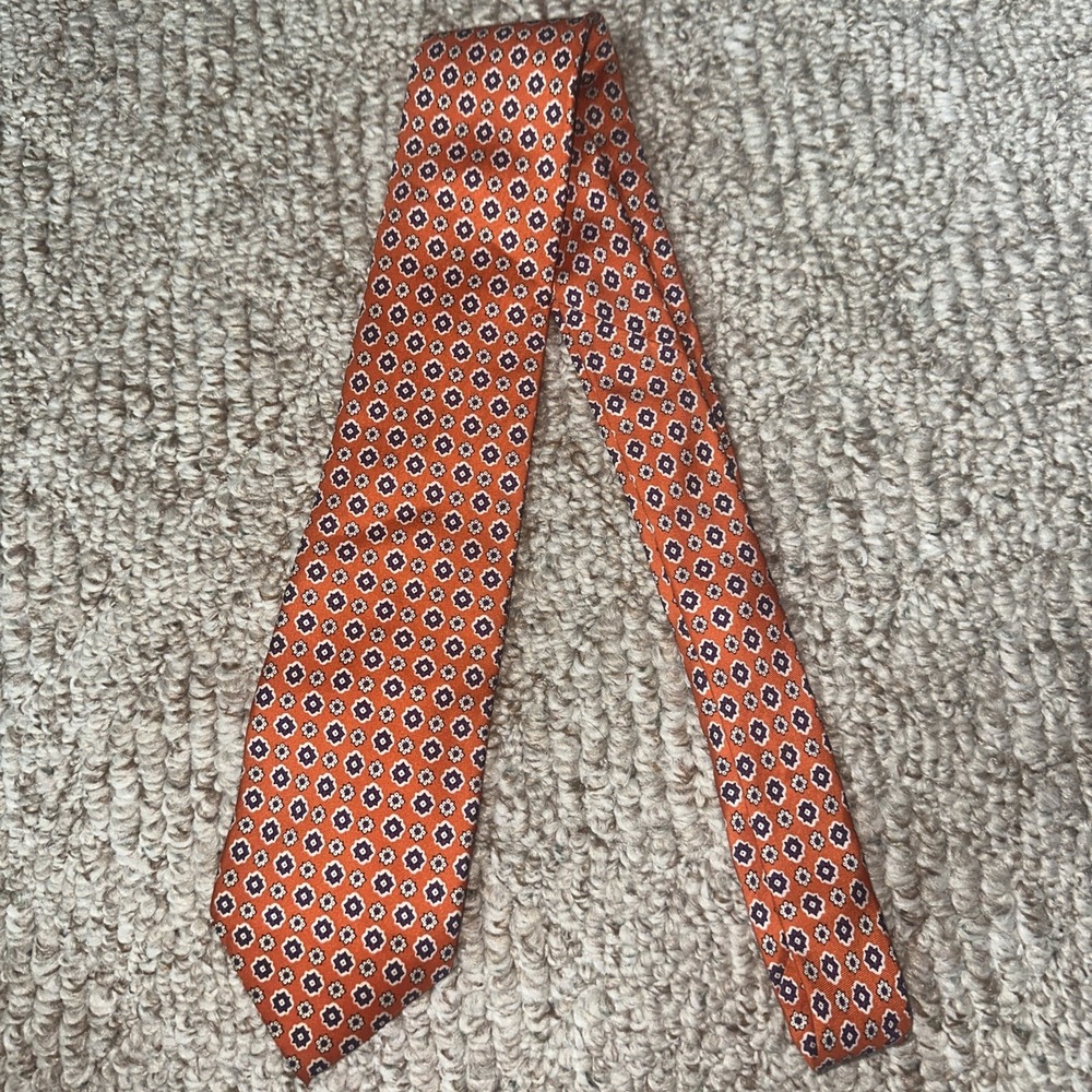 Mens‎ Lauren Ralph Lauren Silk Tie Orange & Purple Neckwear